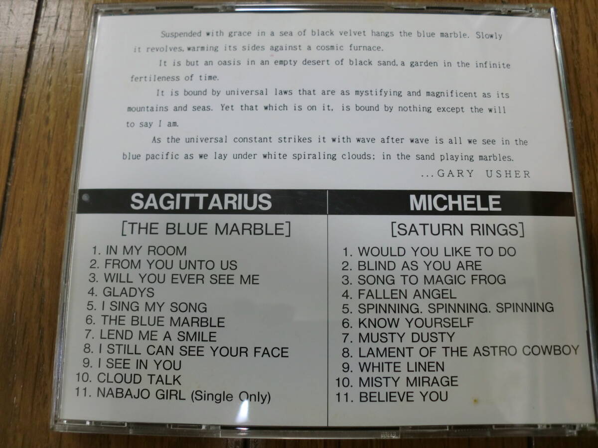【CD】MICHELE/SATURN RINGS ＋ SAGITTARIUS/THE BLUE MARBLE 2 in 1 Gary Usher_画像3