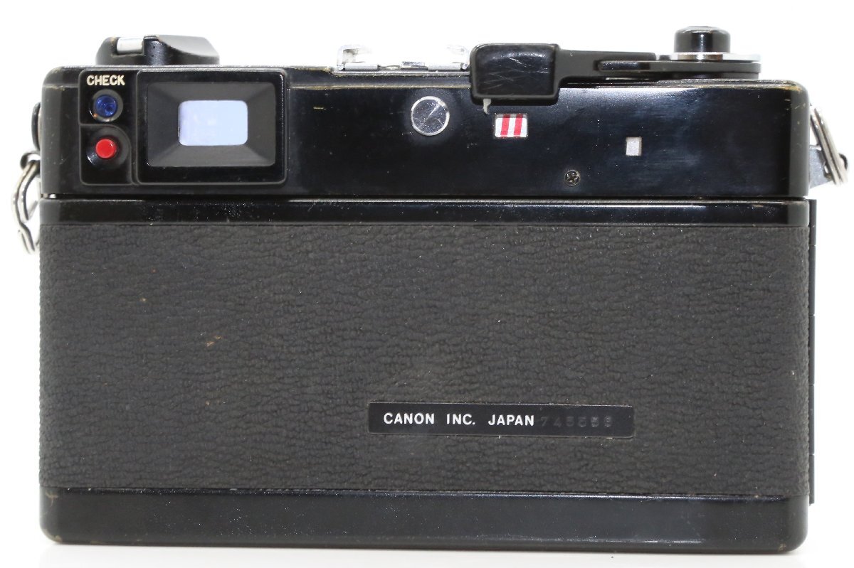 良品 希少なブラックペイント Canon Canonet QL17 GⅢ GIII G3 ブラック 40mm f1.7 レンジファインダー コンパクトフィルムカメラ 745556の画像4