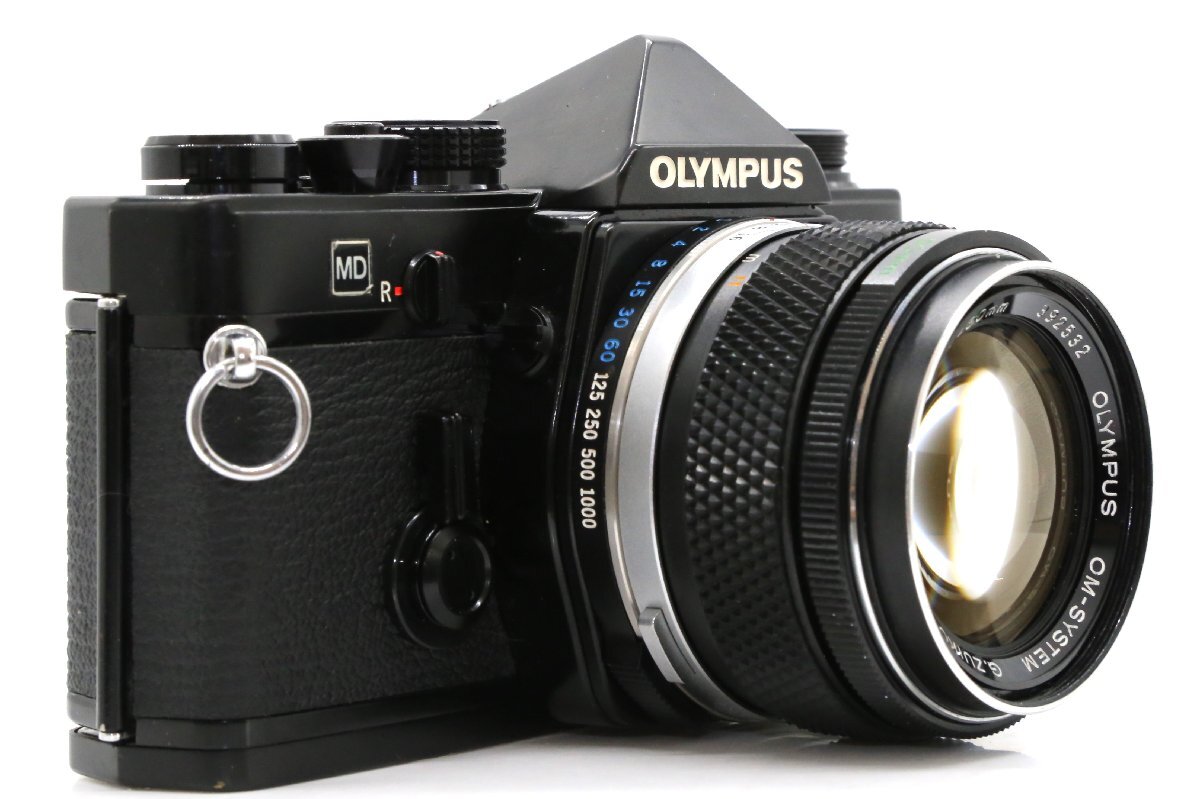 良品 OLYMPUS OM-1 MD ブラック 一眼レフイルムカメラ OM-SYSTEM G.ZUIKO AUTO-S 50mm f1.4 標準 単焦点 プライム マニュアルレンの画像3