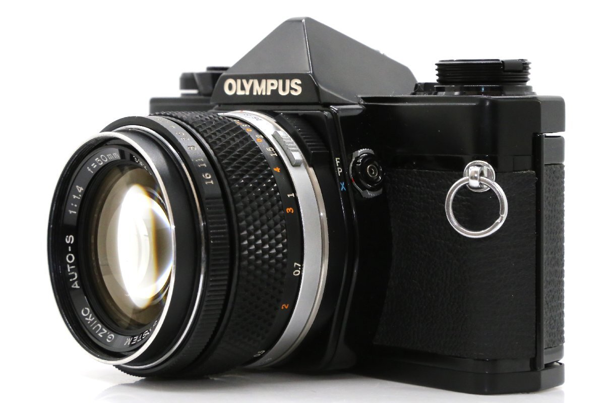 良品 OLYMPUS OM-1 MD ブラック 一眼レフイルムカメラ OM-SYSTEM G.ZUIKO AUTO-S 50mm f1.4 標準 単焦点 プライム マニュアルレンの画像2