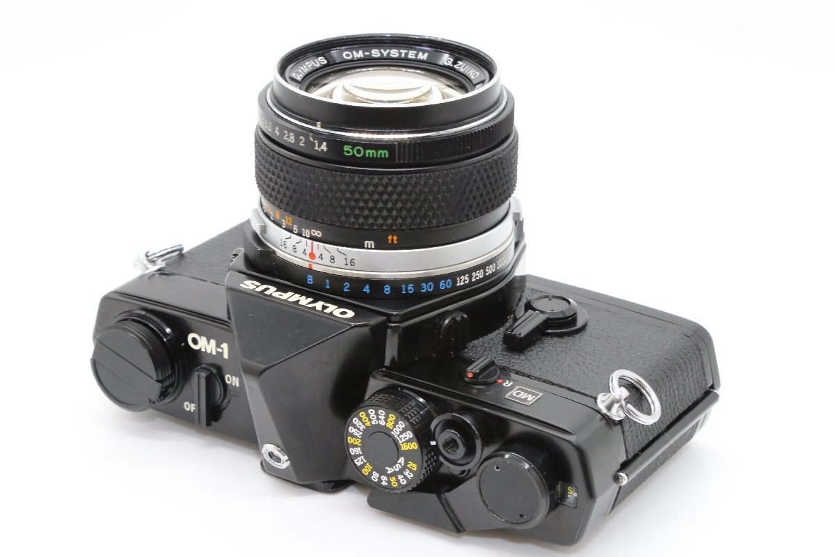 良品 OLYMPUS OM-1 MD ブラック 一眼レフイルムカメラ OM-SYSTEM G.ZUIKO AUTO-S 50mm f1.4 標準 単焦点 プライム マニュアルレンの画像6