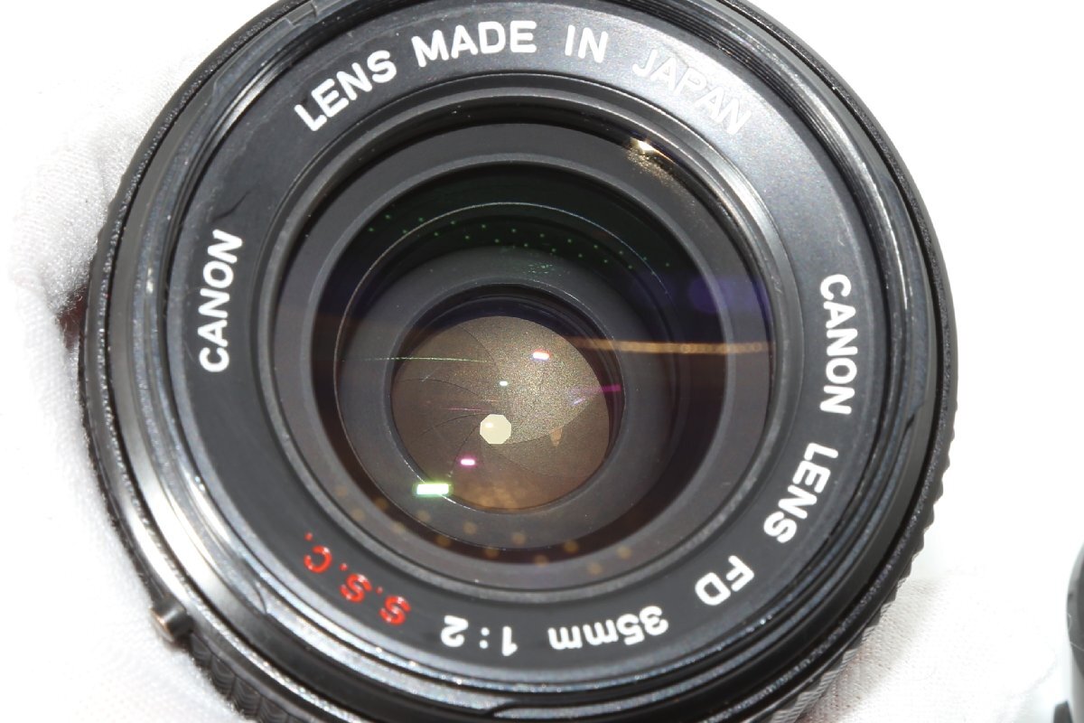 良品 レア Canon FD 35mm f2 S.S.C. SSC (I) I型 前群凹レンズ系 絞り16 ”〇” 広角 単焦点 マニュアル オールドレンズの画像10