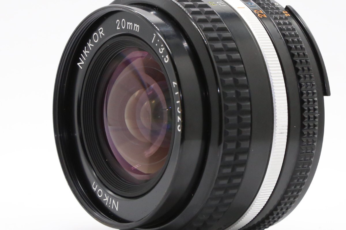 美品 レア Nikon Ai-s Ais Nikkor 20mm f3.5 超広角 単焦点 マニュアル オールドレンズ_画像6