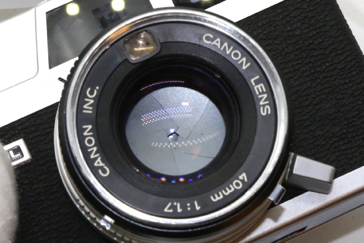 良品 Canon Canonet QL17 G-Ⅲ G3 40mm f1.7 レンジファインダー コンパクトフィルムカメラ B70070_画像8