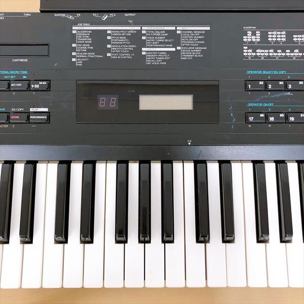 463*YAMAHA ヤマハ DX7s シンセサイザー キーボード DX7s用DATA ROM アルゴリズム入門書 ソフトケース付き ジャンク品の画像3