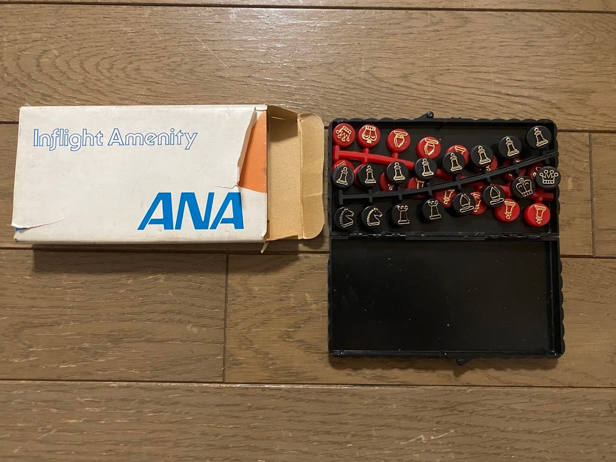 【ANA Inflight Amenity】CHESS CHECKER チェスチェッカー 機内アメニィティ 白ケース部分動きません