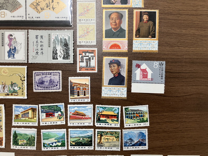 [1 jpy start ] unused China stamp rose set sale Chinese person . postal 114.63 origin minute 89 sheets . there is no sign 