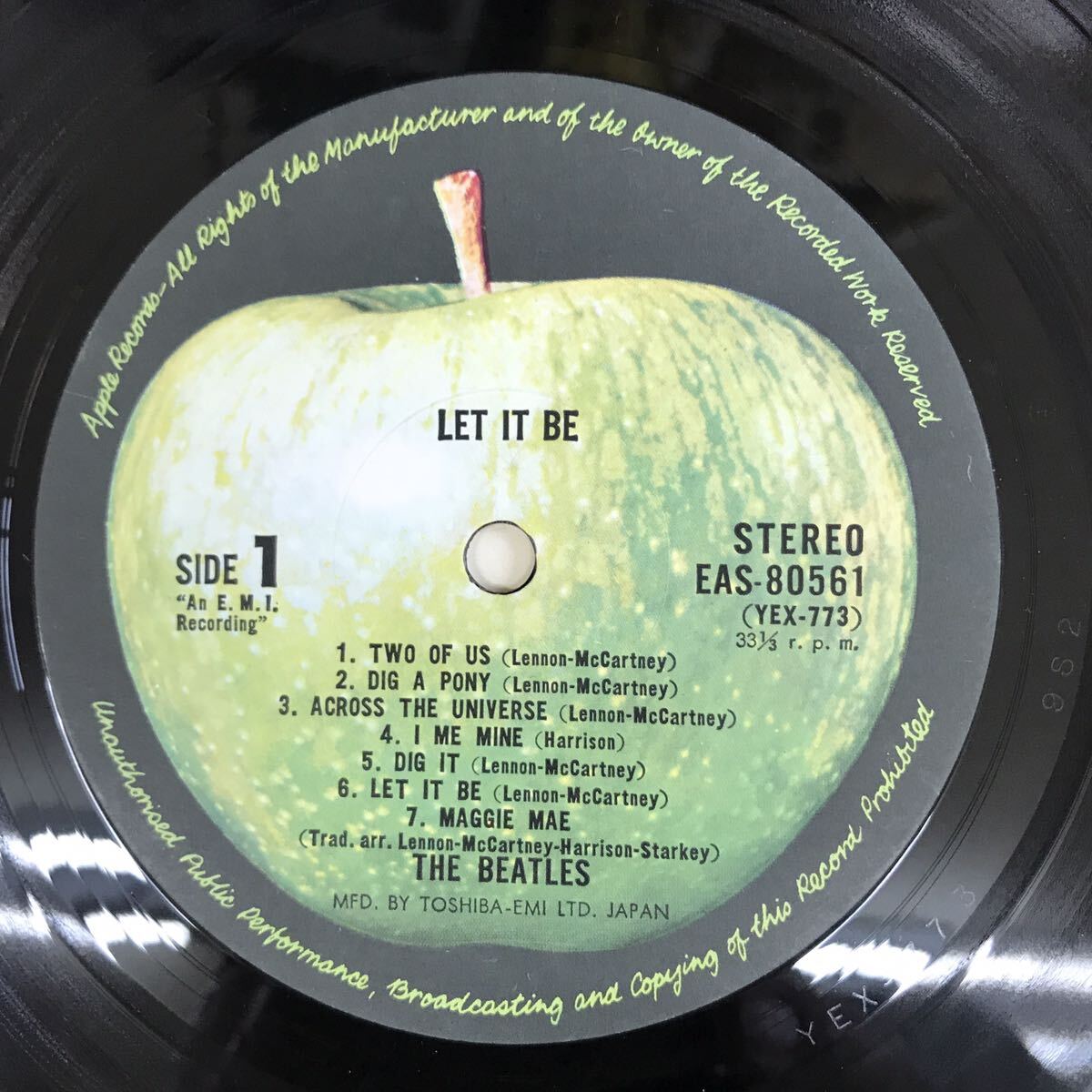 The Beatles(ビートルズ)「Let It Be(レット・イット・ビー)」LP（12インチ）/Apple Records(EAS-80561)/洋楽ロックの画像5