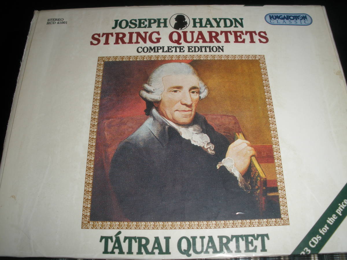 廃盤 23CD タートライ ハイドン 弦楽四重奏曲 全集 フンガロトン ハンガリー 国内 Haydn Complete String Quartets TATRAIの画像1