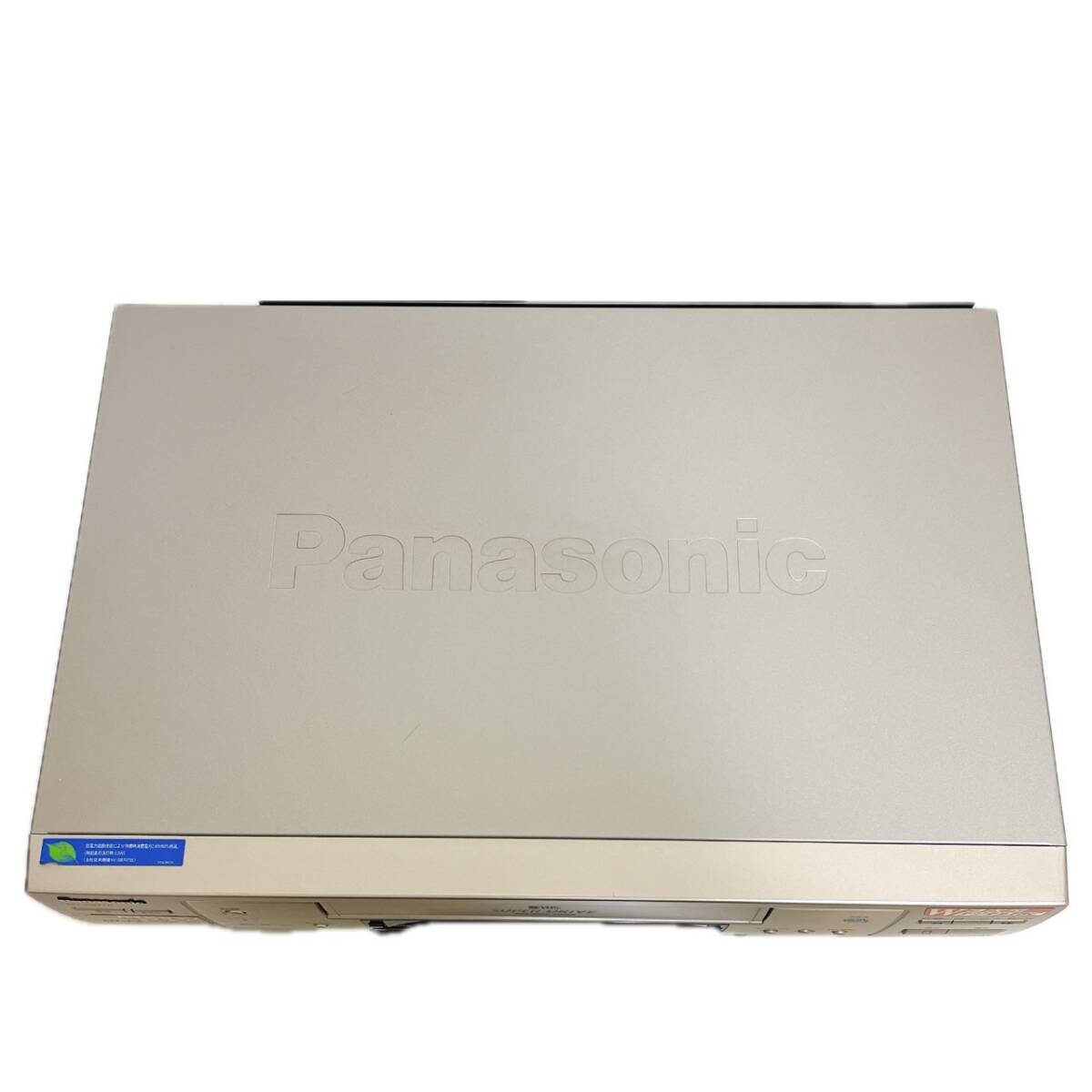 T04542200【整備品】 Panasonic パナソニック ビデオデッキ SVHS NV-SB770 リモコン付 ケーブル付_画像2