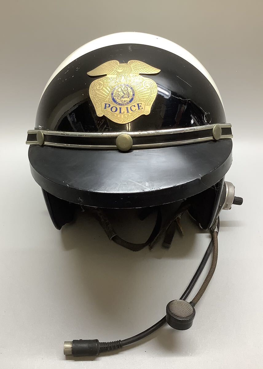 ジェットヘルメット ポリス メット ヴィンテージ カリフォルニア ハーレー POLICE の画像1