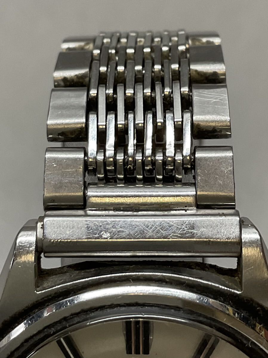 13 ジャンク SEIKO セイコー 5606-7040 LM ロードマチック 23JEWELS シルバー文字盤 デイデイト 自動巻き メンズ 腕時計の画像4