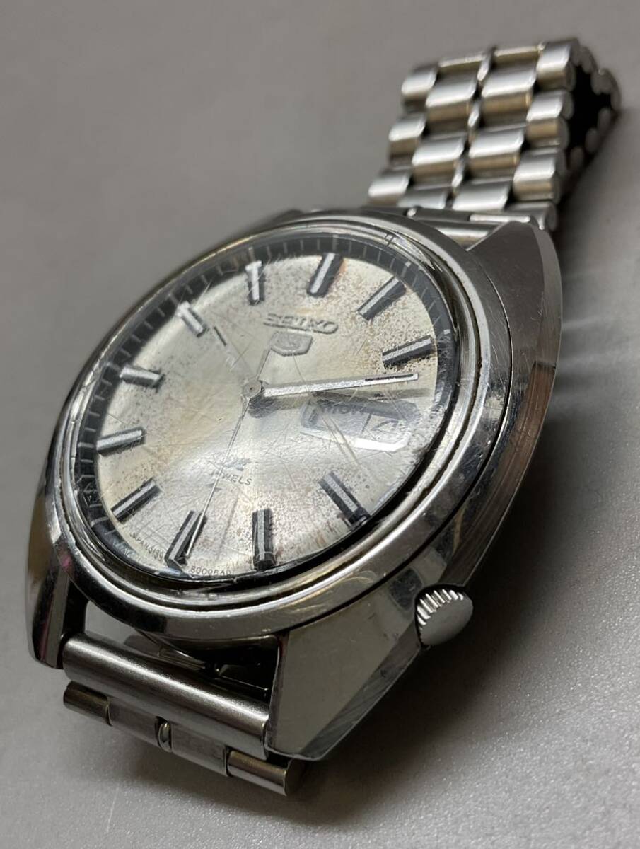 45 SEIKO セイコー 5 デラックス 5139-6000 自動巻き 腕時計 _画像9