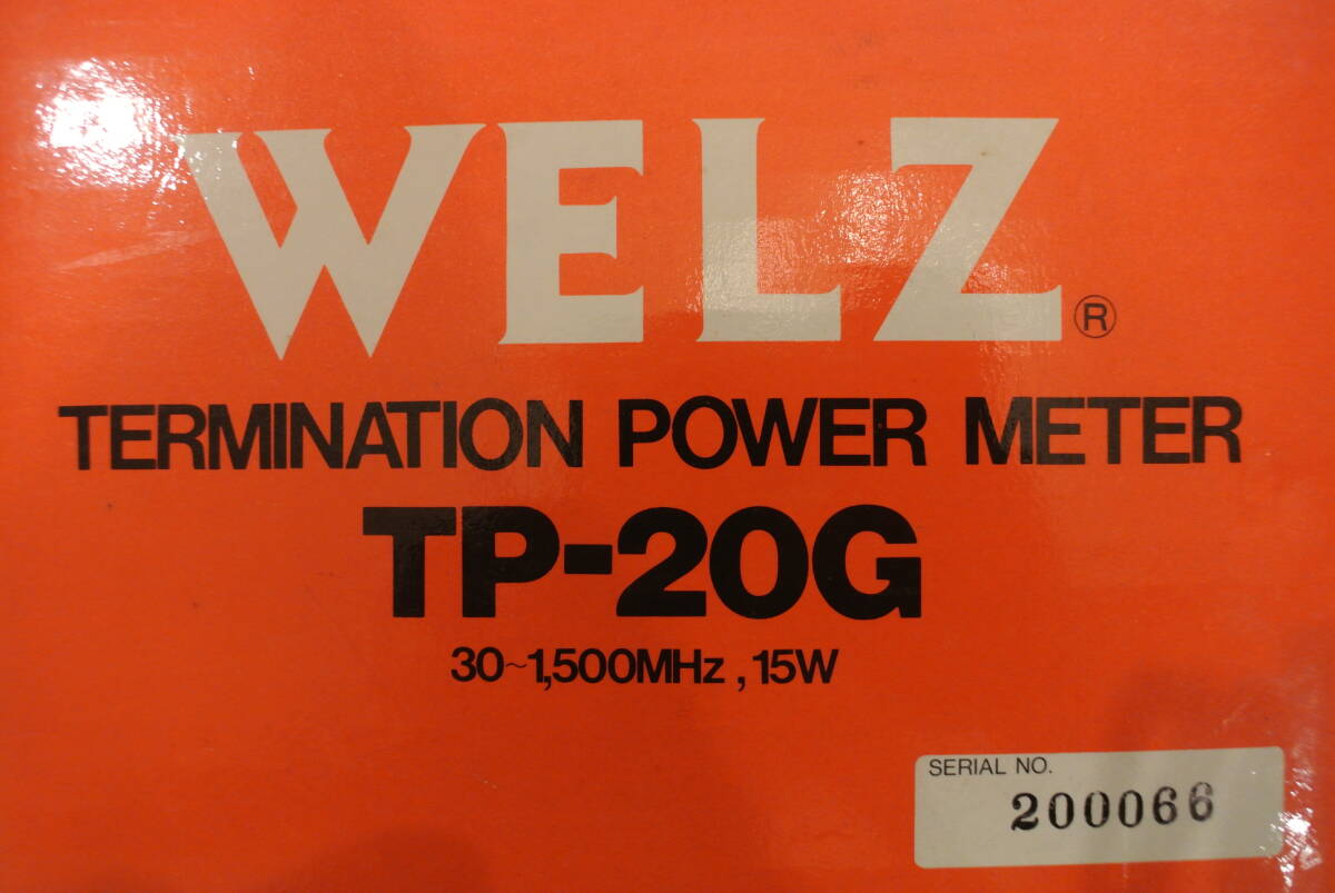 WELZ 30～1500Mhz、15W パワー計 TP-20G TERMINATION POWER METER 【新品だと思う】の画像1