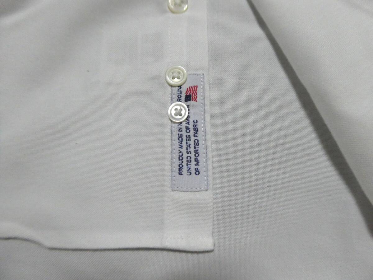 米国製 美品 Brooks Brothers ブルックスブラザーズ MILANO FIT MADE IN USA White ミラノ オックスフォードボタンダウンシャツ 32/15.5_画像8