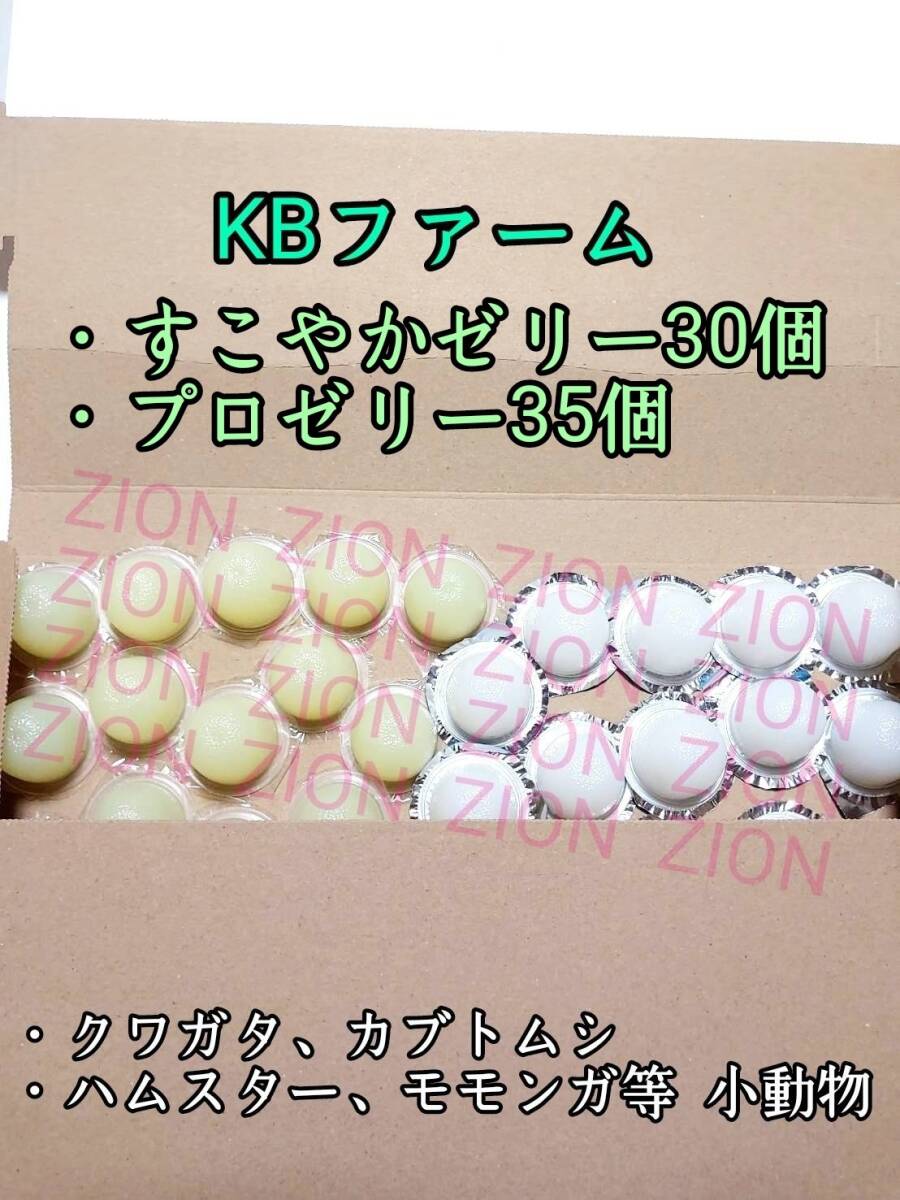 KBファーム すこやかゼリー16g 30個 プロゼリー16g 35個 クワガタ カブトムシ 小動物 ハムスター モモンガ ハリネズミ 昆虫ゼリー_画像1