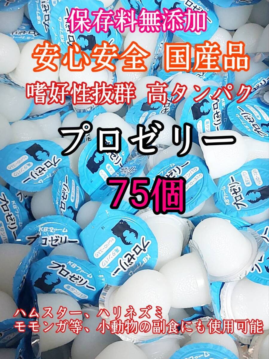 嗜好性抜群 国産 昆虫ゼリー 高タンパク プロゼリー16g 75個 クワガタ カブトムシ 小動物 ハムスター モモンガ ハリネズミ KBファーム_画像1