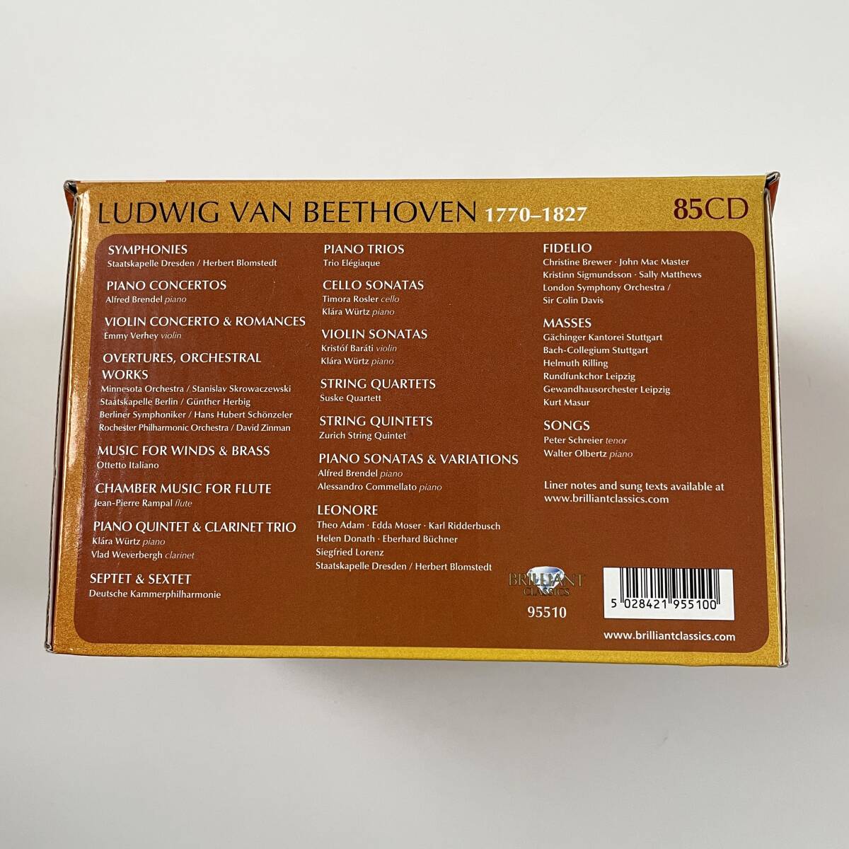 ベートーヴェン作品全集/85CD/BEETHOVEN Complete Edition/中古CDの画像2