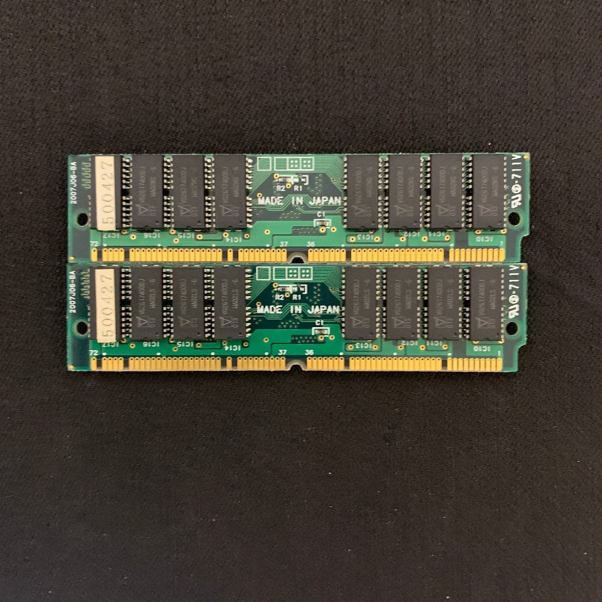 L042　BUFFALO　EMW-P64M　SIMM　32MB　2枚セット（２枚で64MB）　パリティジェネレータ搭載　動作確認済_画像2