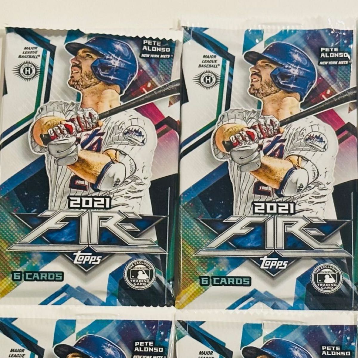 【新品未開封】MLBカード Topps トップス ファイヤ 2021年版 メジャーリーグカード 2パック