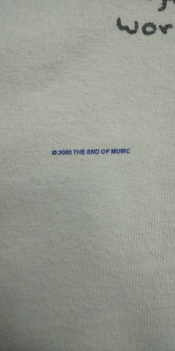 ■ ビンテージ 2003年 vintage  the end of music kurt cobain カートコバーン teeシャツ ■ used ■ anvil ボディLサイズ ■の画像3