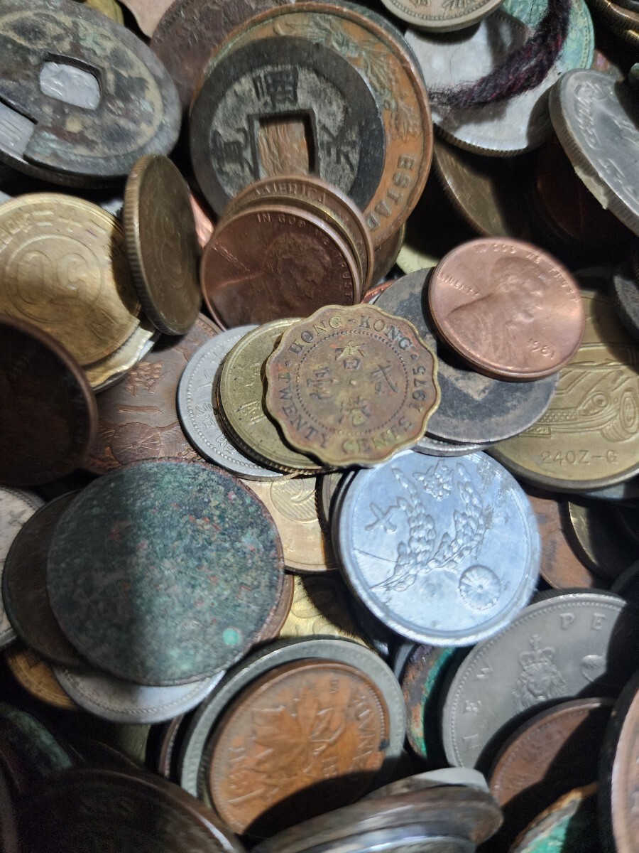 古銭 外国コイン コイン 穴銭 硬貨 アンティークコイン まとめて2.5kg以上！_画像8