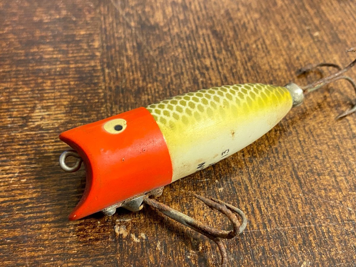 60s Heddon BABY LUCKY13 オールド!! 吹き目!! 首割れ!! /へドン ベビーラッキー13 オールドタックル_画像1