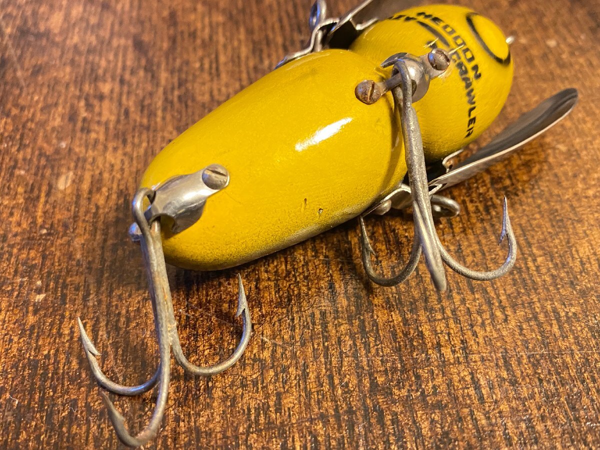 40s Heddon CRAZY CRAWLER 美品!! オールド!! ウッド!! オリジナル!! 1940年代!! /オールドへドン クレイジークローラーBFオールドタックルの画像5