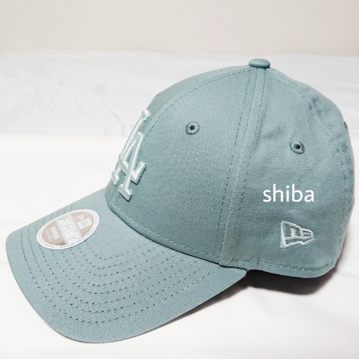 NEW ERA ニューエラ 正規品 レディース ウィメンズ 9FORTY キャップ 帽子 LA ドジャース ターコイズ ブルー 青 大谷の画像3