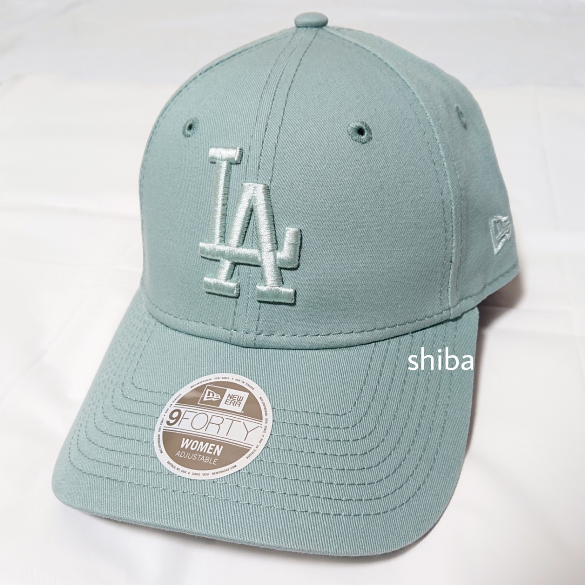 NEW ERA ニューエラ 正規品 レディース ウィメンズ 9FORTY キャップ 帽子 LA ドジャース ターコイズ ブルー 青 大谷の画像1