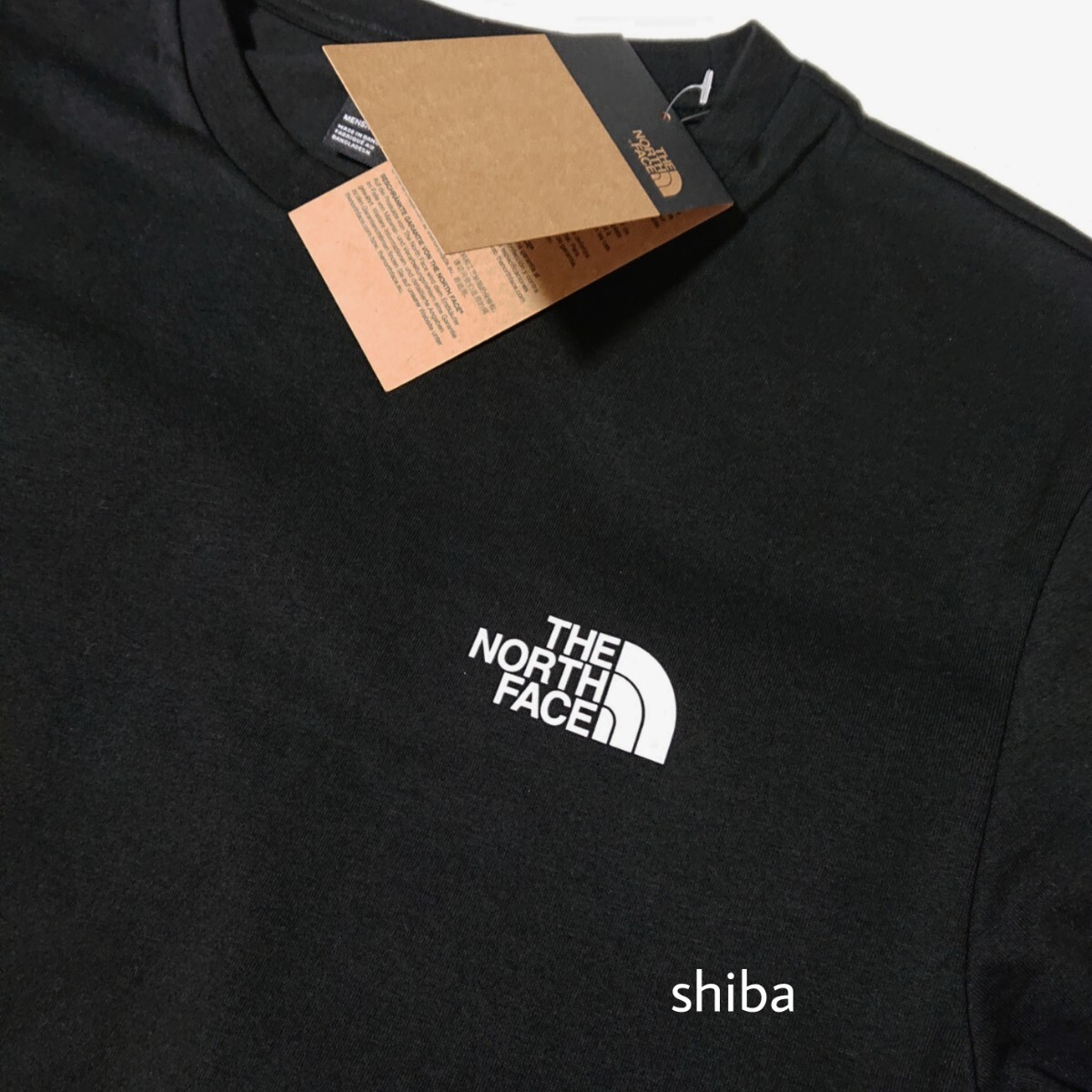 THE NORTH FACE ノースフェイス シンプル ドーム 長袖 ロンT ロング tシャツ ブラック 黒 ホワイト 白 海外Sの画像2