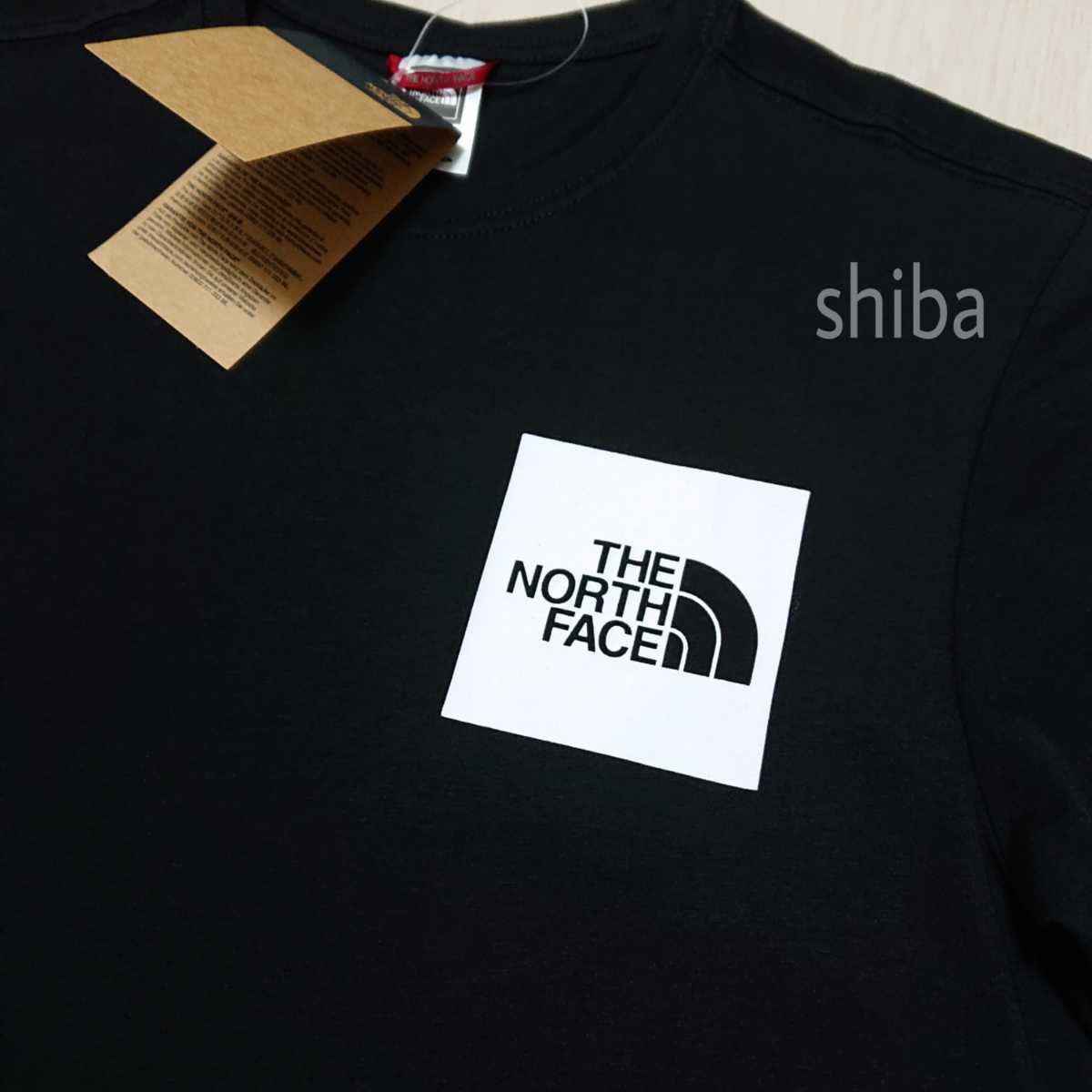 THE NORTH FACE ノースフェイス 長袖 ロンT ロング tシャツ ブラック 黒 ホワイト 白 ファイン 海外Lサイズ_画像2