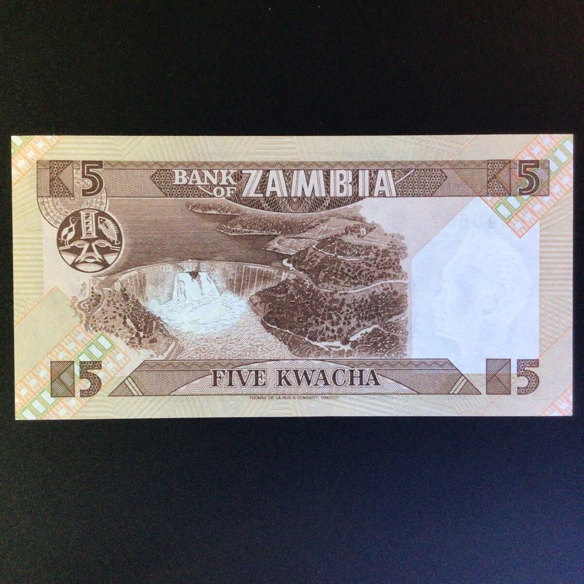 World Paper Money ZAMBIA 5 Kwacha【1986-88】の画像2