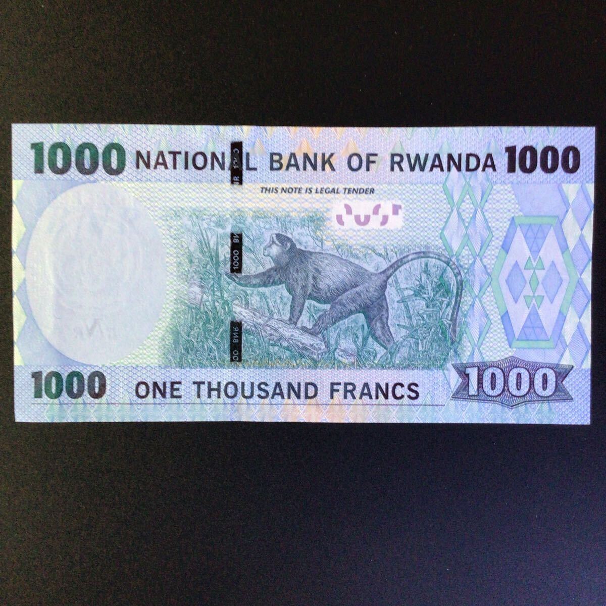 World Paper Money RWANDA 1000 Francs【2015】の画像2