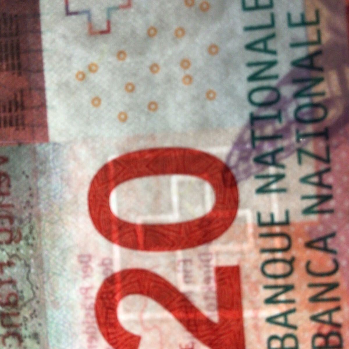 World Banknote Grading SWITZERLAND《National Bank》20 Franken【2016】『PMG Grading Superb Gem Uncirculated 67 EPQ』_画像3
