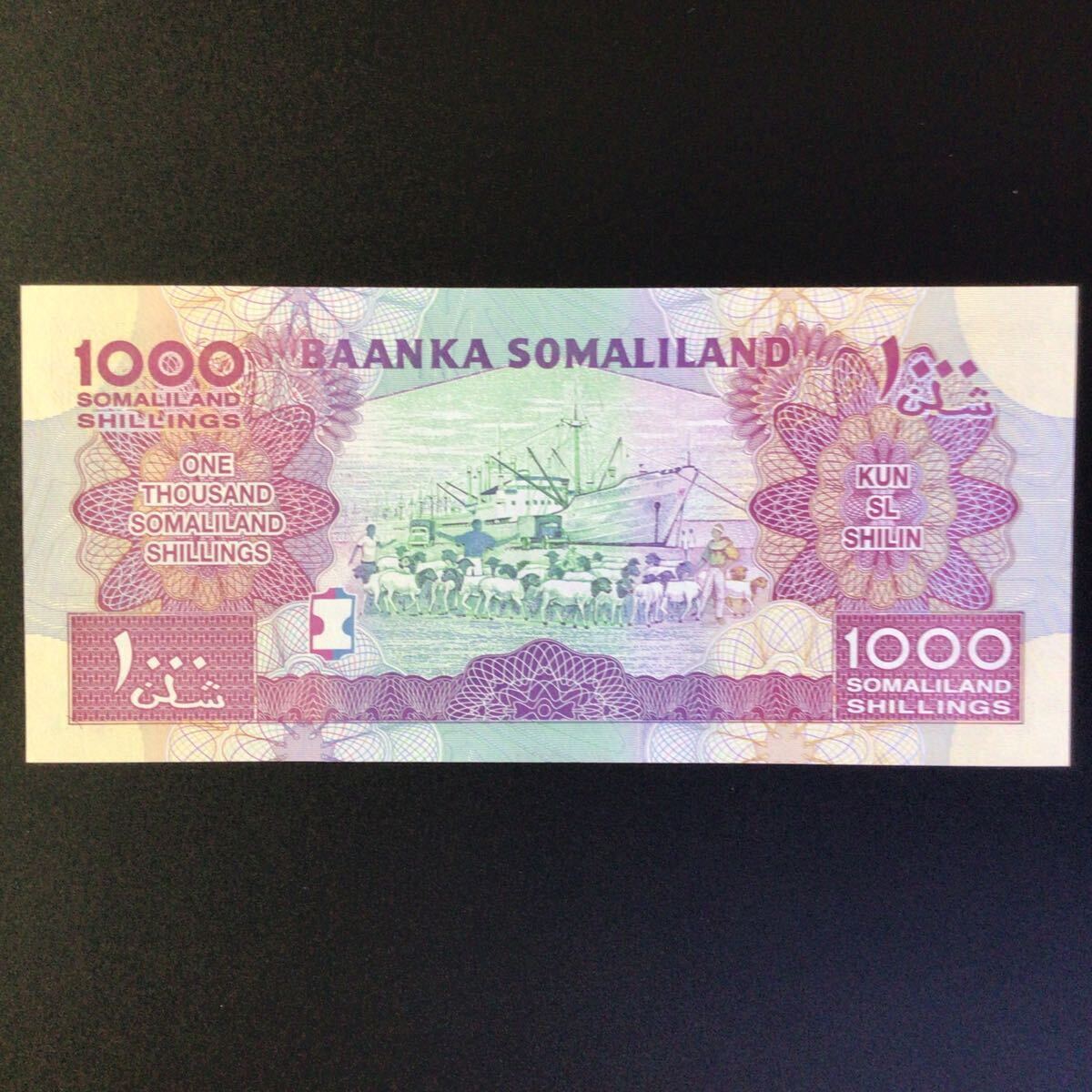 World Paper Money SOMALILAND 1000 Shillings【2014】の画像2