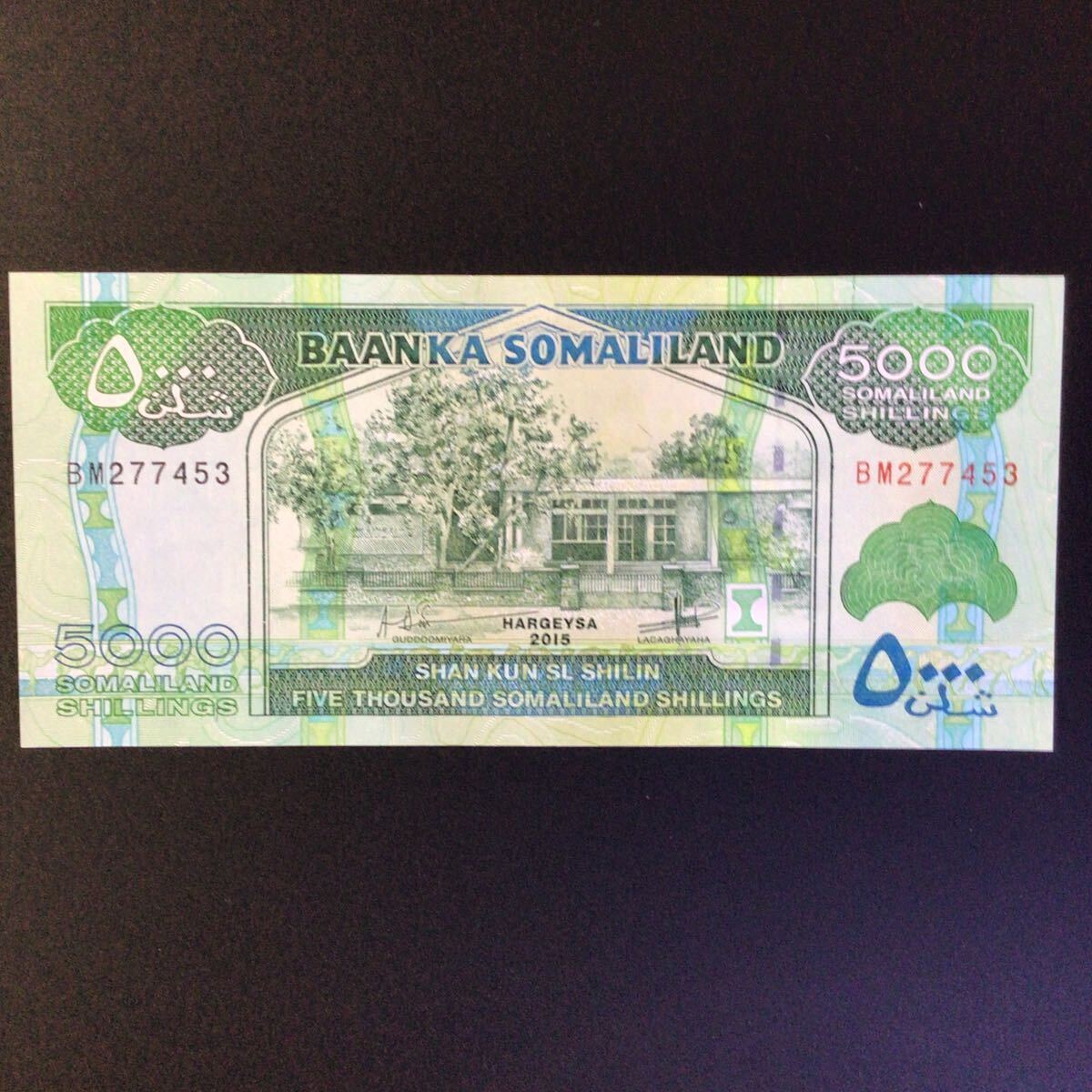 World Paper Money SOMALILAND 5000 Shillings【2015】の画像1