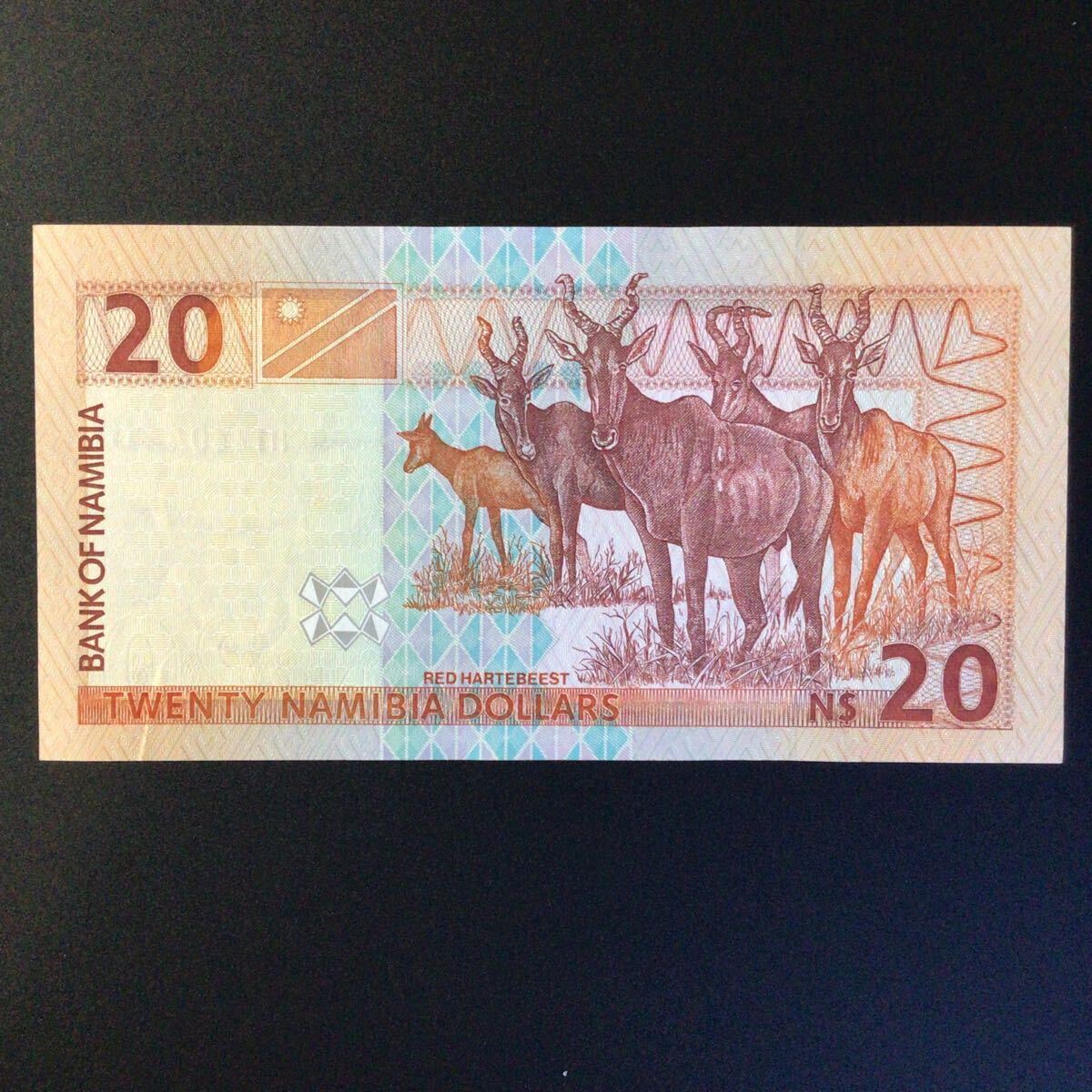 World Paper Money NAMIBIA 20 Namibia Dollars【2002】_画像2