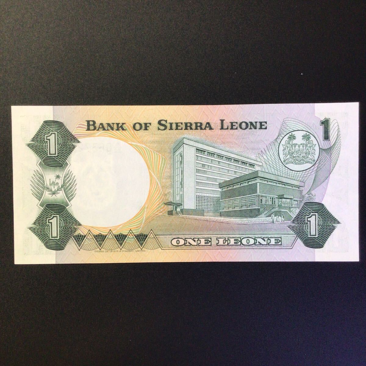 World Paper Money SIERRA LEONE 1 Leone【1984】の画像2