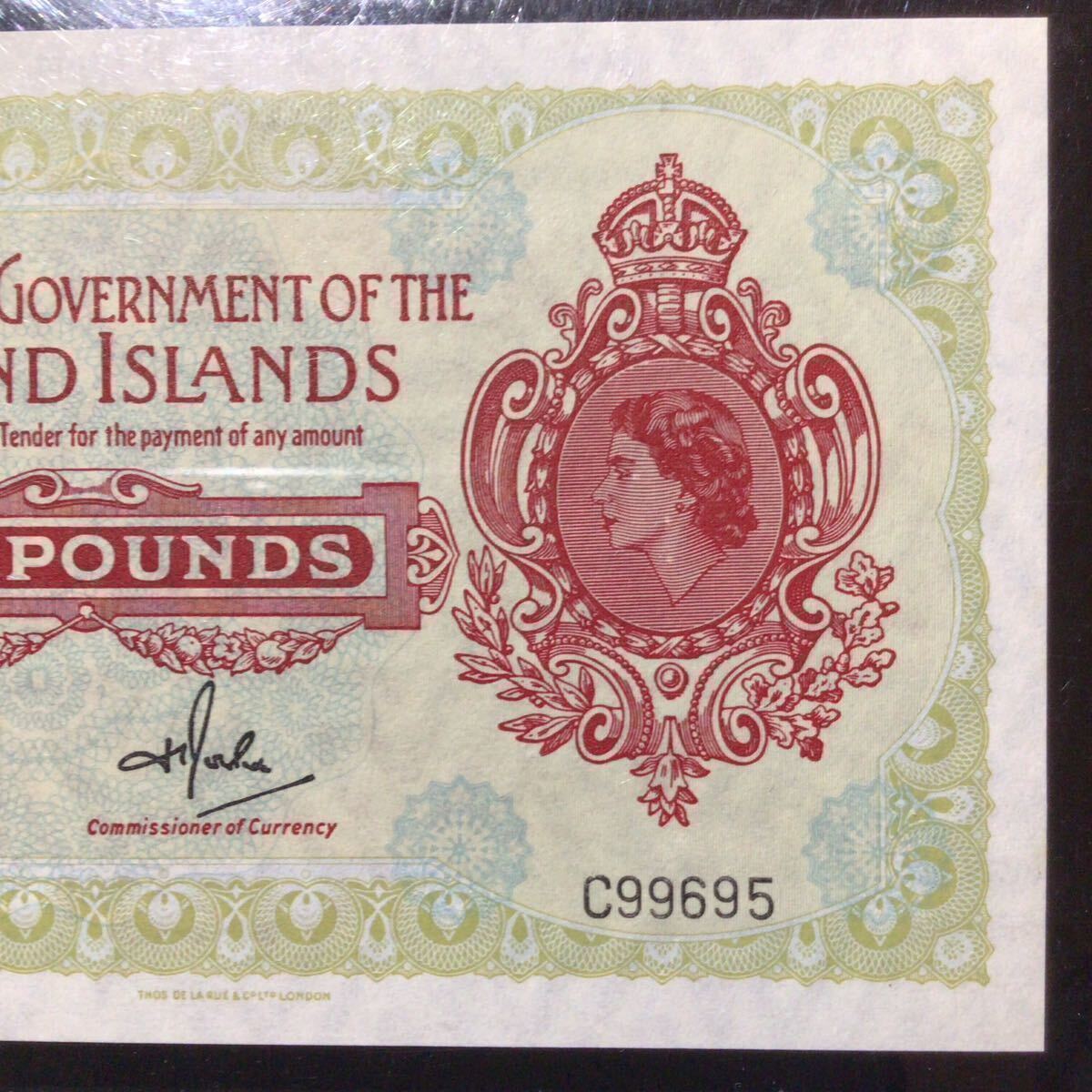 World Banknote Grading FALKLAND ISLANDS《British Administration》5 Pounds【1975】『PMG Grading Gem Uncirculated 65 EPQ』_画像5