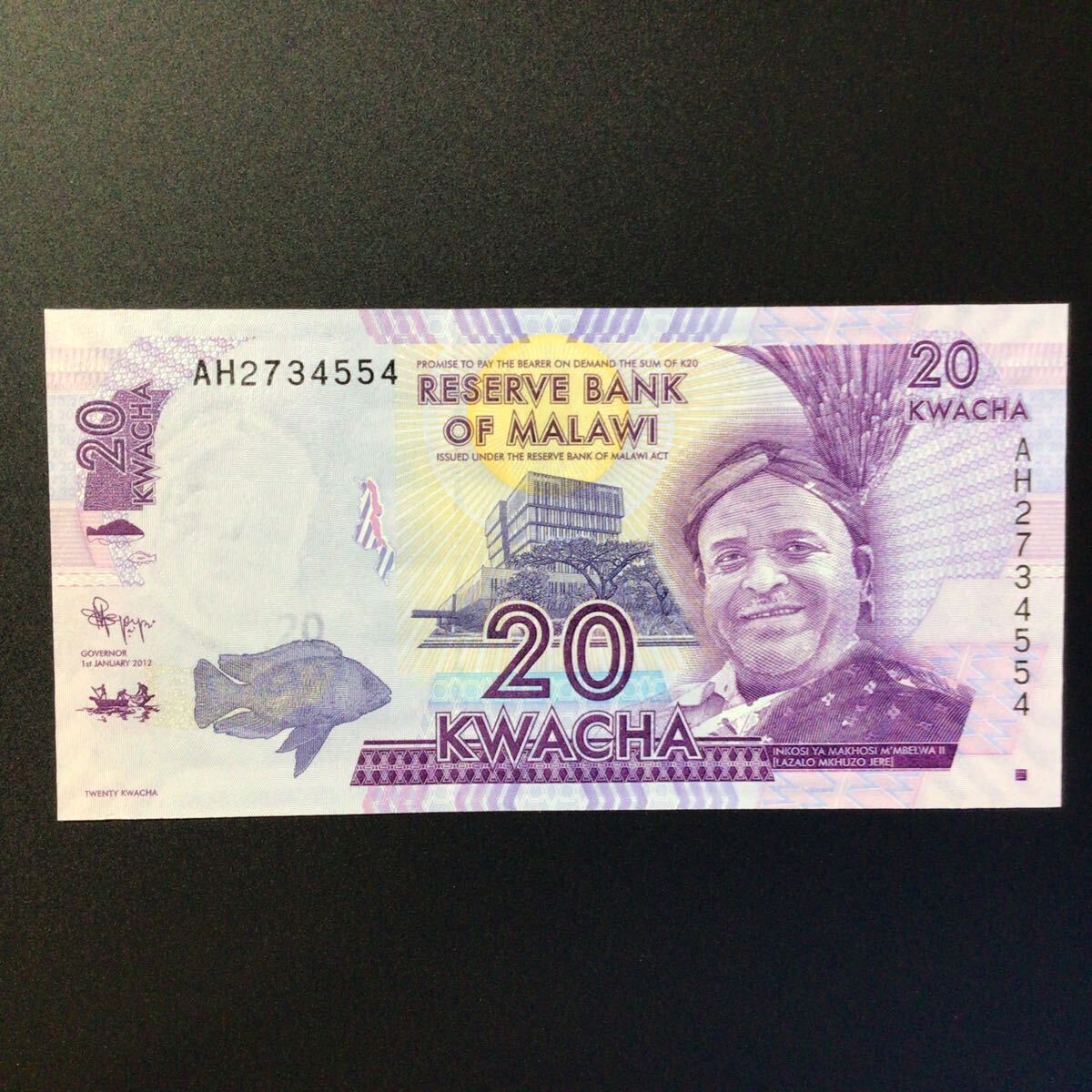 World Paper Money MALAWI 20 Kwacha【2012】_画像1