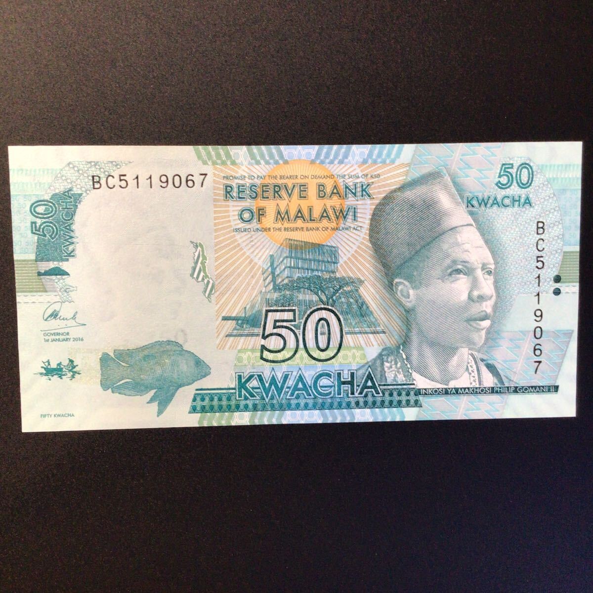 World Paper Money MALAWI 50 Kwacha[2016]
