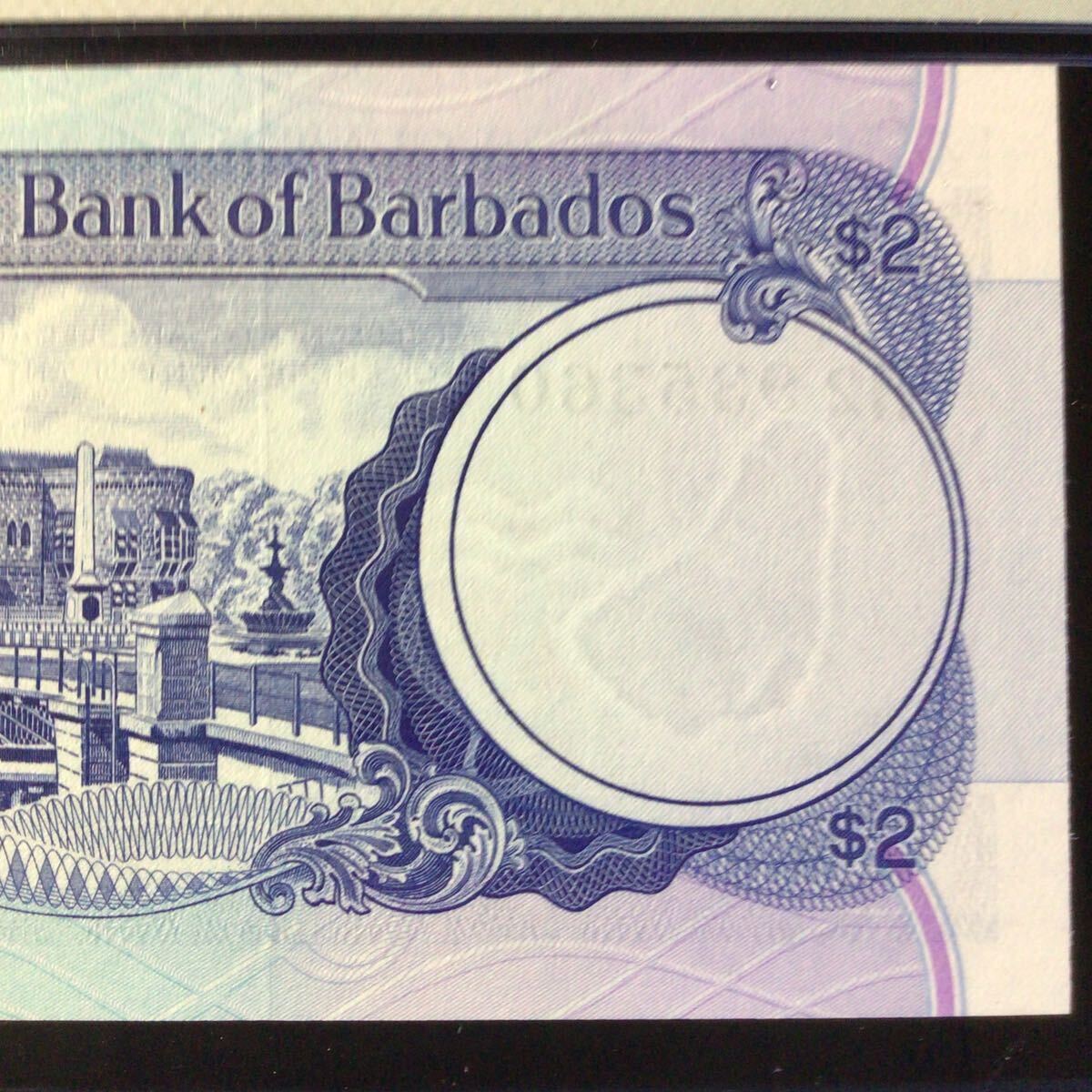 World Banknote Grading BARBADOS《Central Bank》2 Dollars【1980】『PMG Grading Gem Uncirculated 66 EPQ』_画像7