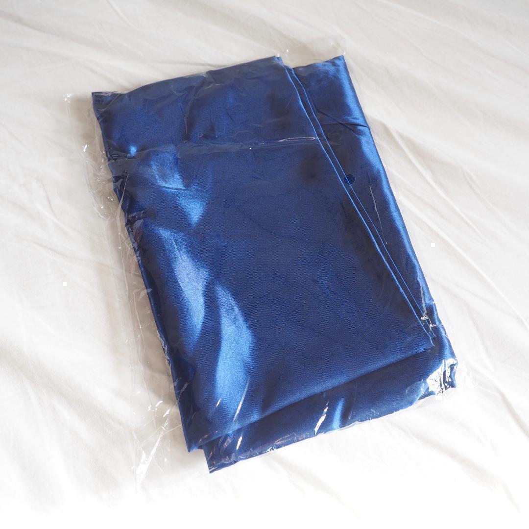 シルク枕カバー 2枚セットブルー 青 美髪 美肌 睡眠 まくら サテンの画像2