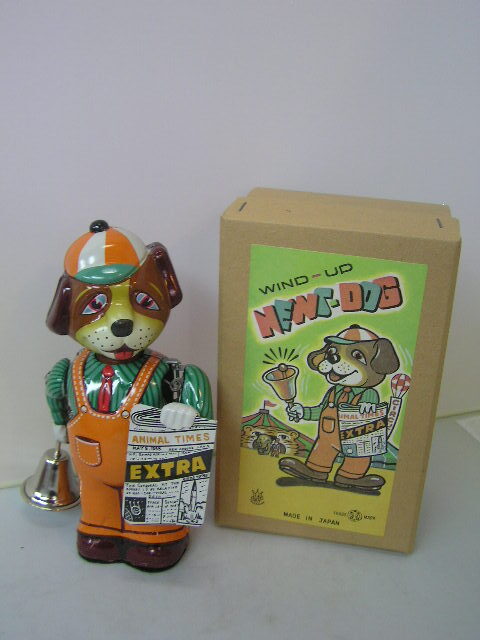  Showa Retro * TOYS CLUB COLLECTION tin plate zen my walk NEWS-DOG autographed *