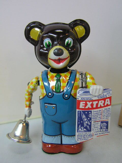 昭和レトロ ★ TOYS CLUB COLLECTION ブリキ・ゼンマイ NEWS-CUB サイン入り ★