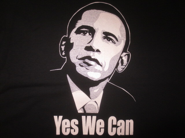 古着 Tシャツ ブラックM FRUIT OF THE LOOM Obama オバマ大統領の画像2