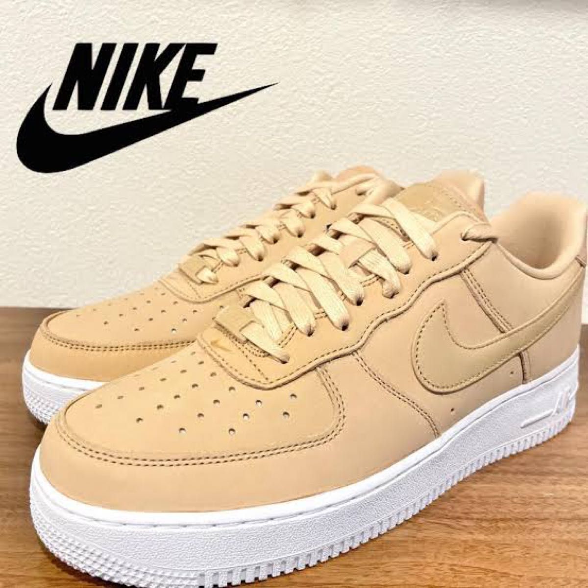 NIKE W AIR FORCE 1 PRM MF ナイキ エアフォース ワン プレミアム ベージュ 23.5cm