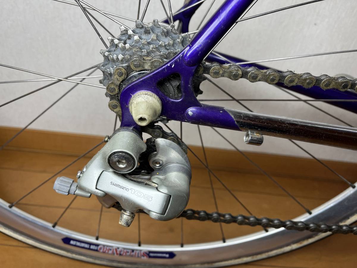 【Panasonic】オーダー TANGE CrMo ＆ SUPER AERO 650C リム高3cm チューブラー NITTO Vintage _画像4