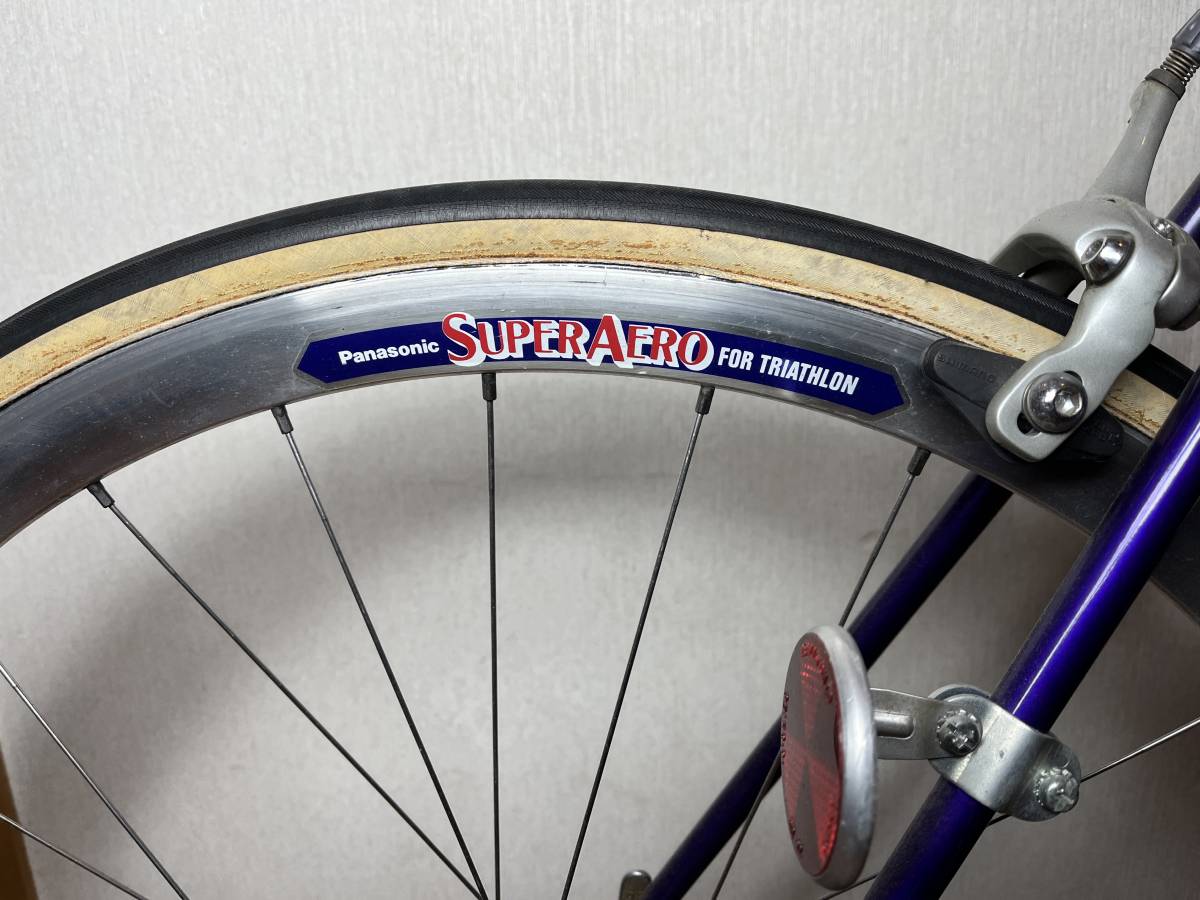 【Panasonic】オーダー TANGE CrMo ＆ SUPER AERO 650C リム高3cm チューブラー NITTO Vintage _画像2